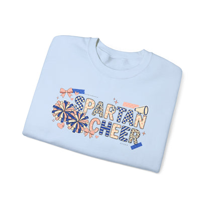 Spartan Cheer Scrapbook Collage Crewneck Sweatshirt