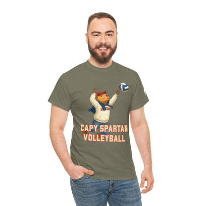 Capy Spartan Volleyball Gildan Tee