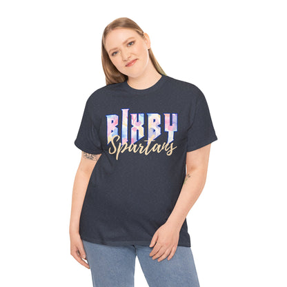 Bixby Spartans Retro Pastel Floral Print School Spirit