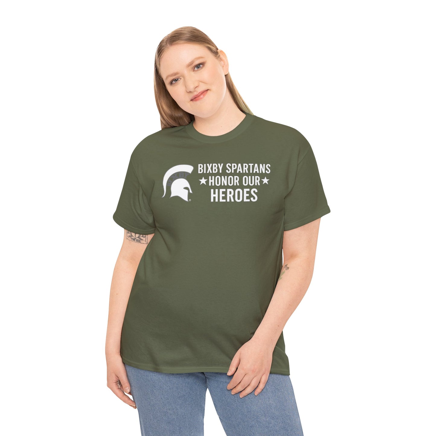 Spartans Honor Our Heroes Military Appreciation Gildan Tee