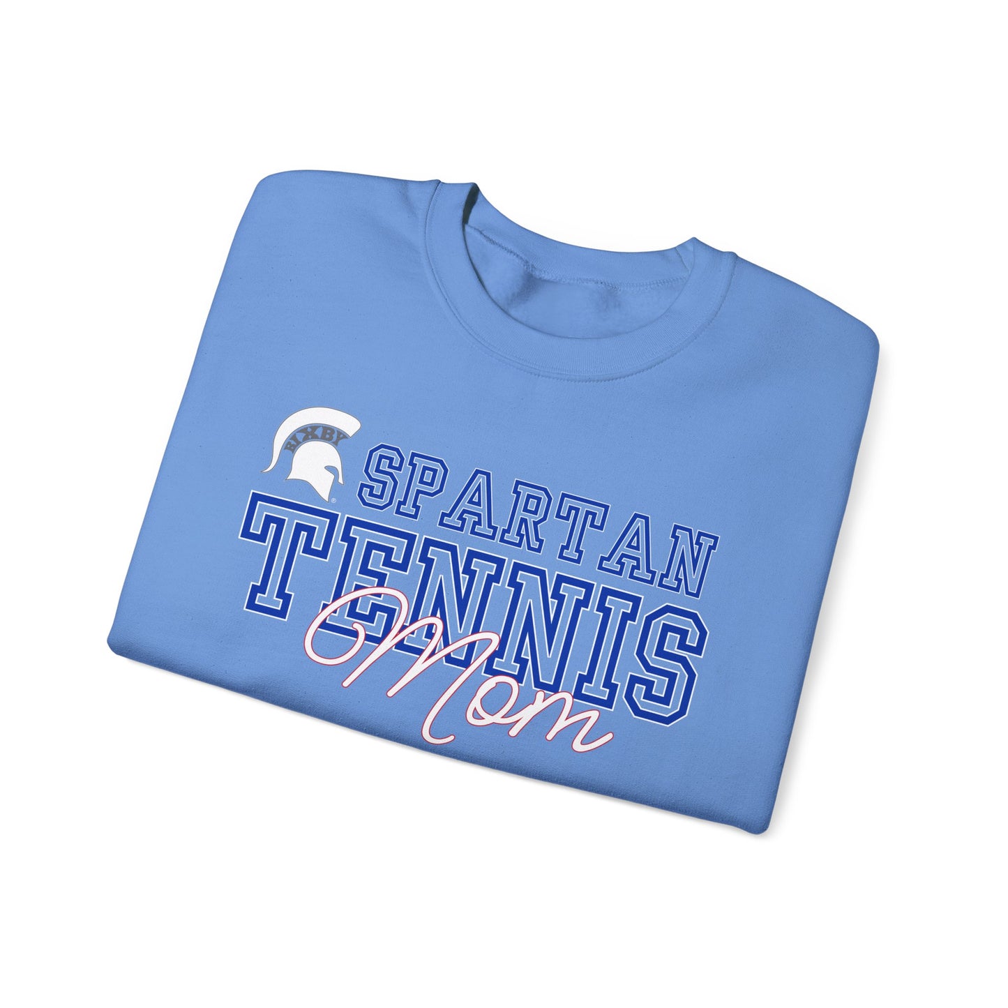 Spartan Tennis Mom Gildan Sweatshirt with Sleeve Print