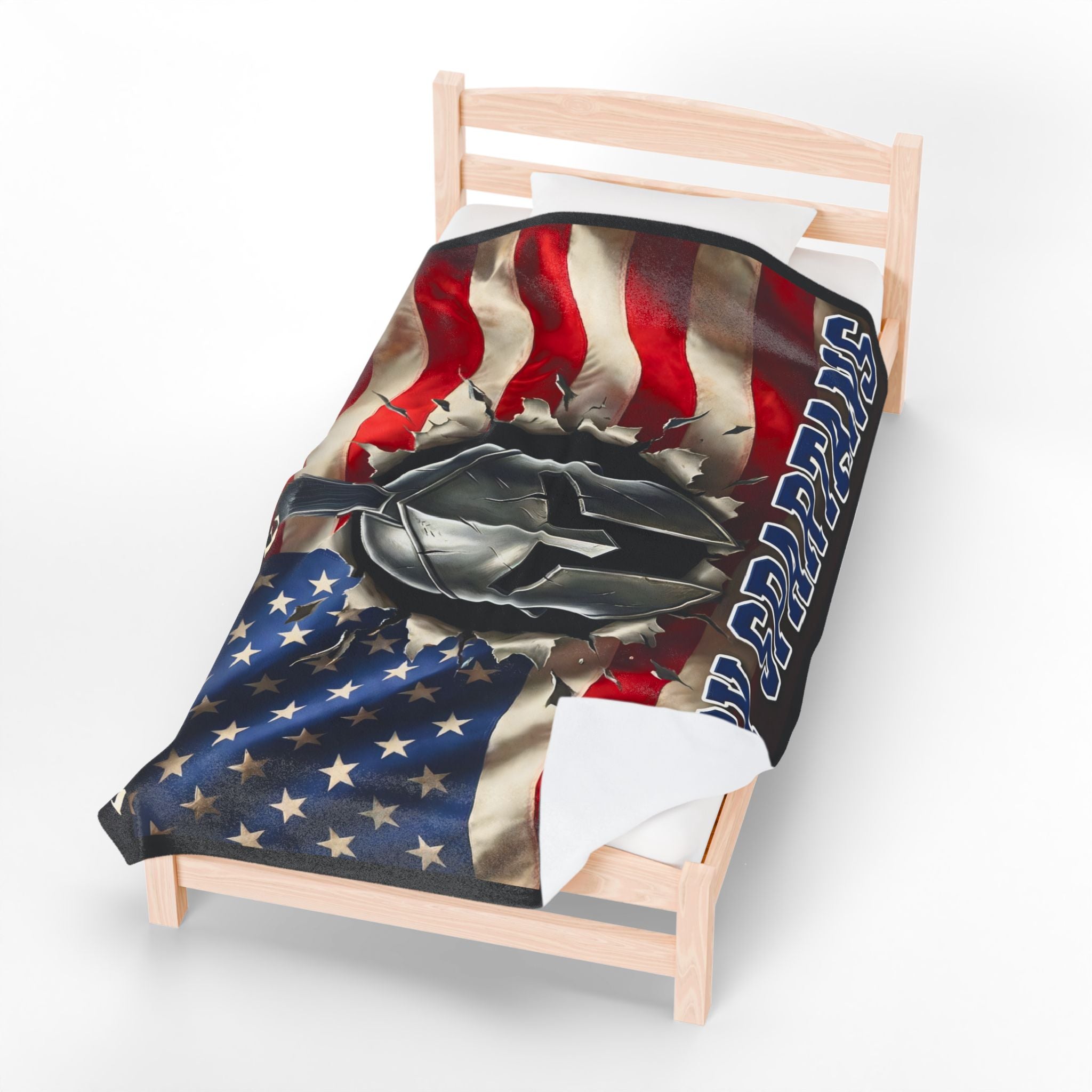 Bixby Spartans Velveteen Plush Blanket — Valor • Pride • Community
