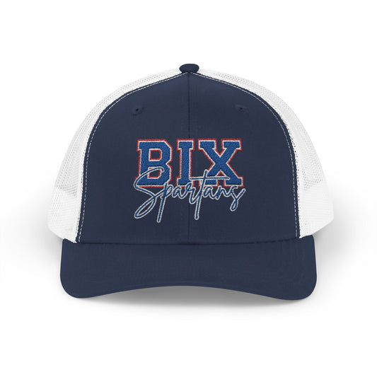 'BIX' Script Embroidered Trucker Snapback