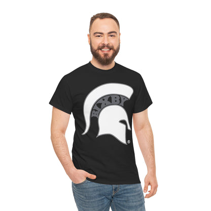 Bixby Spartans White Logo Tee