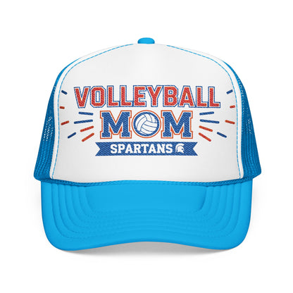 Spartan Volleyball Mom Embroidered Foam Trucker Hat