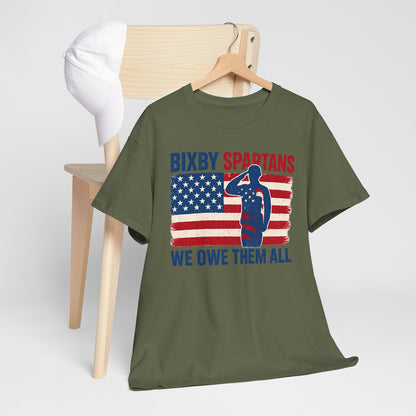 Spartans We Owe Them All Gildan Tee
