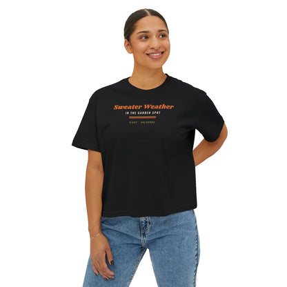 Sweater Weather in the Garden Spot Boxy Comfort Colors Tee