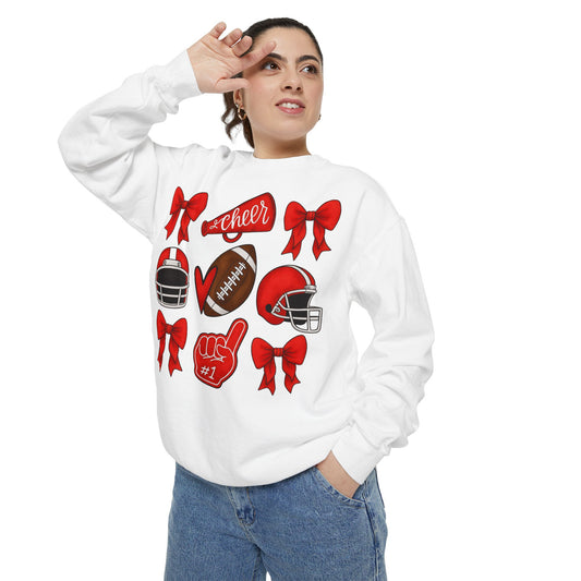 Bixby Spartan Cheer & Football Comfort Colors Sweatshirt