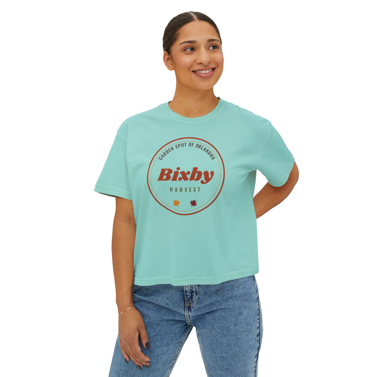 Garden Spot Harvest Badge Boxy Comfort Colors Tee