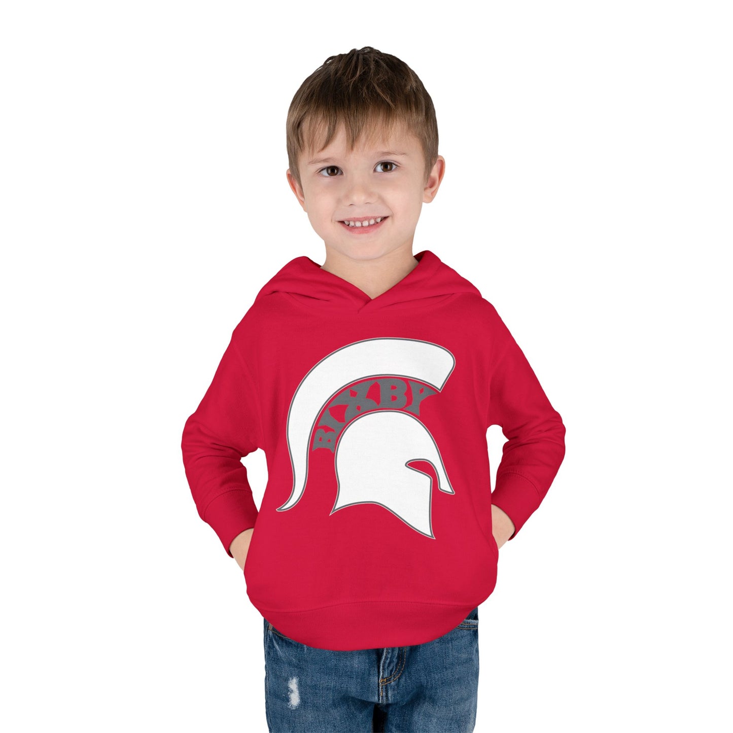Bixby Spartans White Logo Toddler Rabbit Skins Hoodie