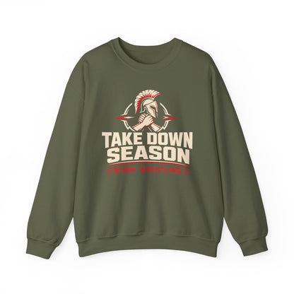 Bixby Spartans Take Down Season Wrestling - Bixby Wrestling Team Sweatshirt