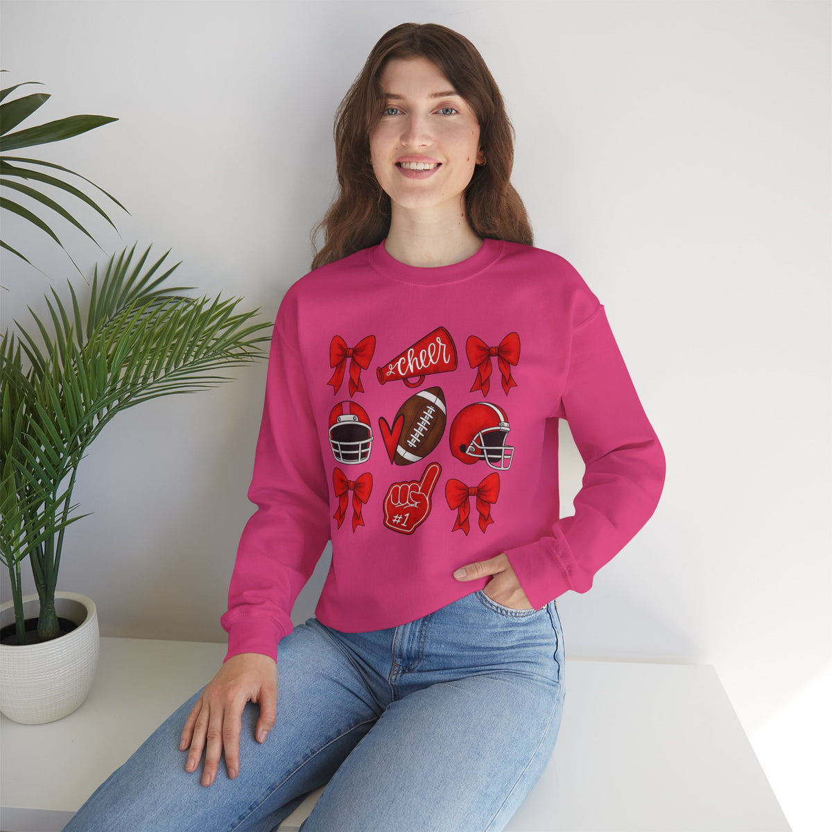 Bixby Spartan Cheer & Football Gildan Sweatshirt