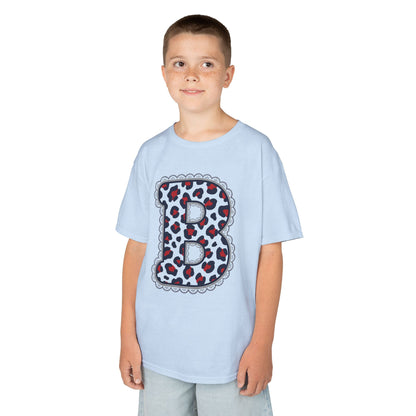 Leopard Print Letter B Gildan Shirt