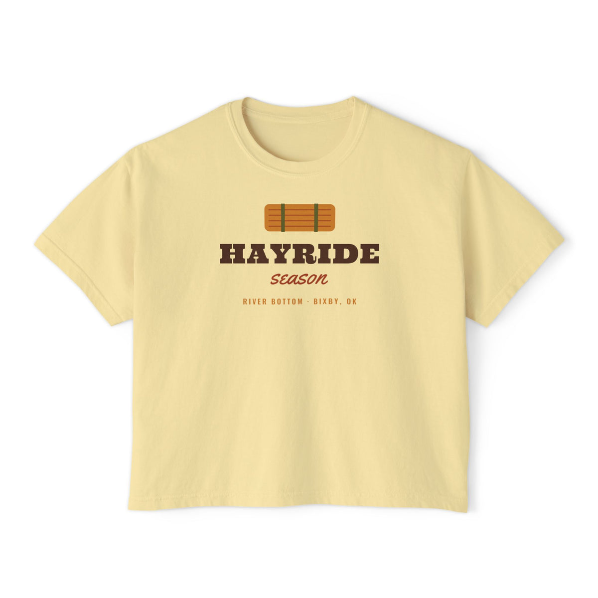 Hayride Season Boxy Comfort Colors Tee