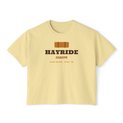 Hayride Season Boxy Comfort Colors Tee