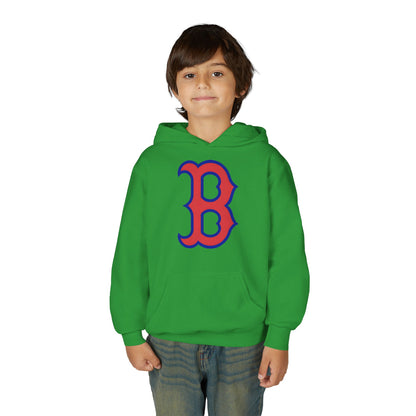 Youth Hoodie with Red & Blue 'B' Logo Youth Gildan Hoodie