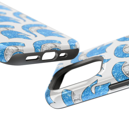 Bixby Spartan Blue Bling Logo Impact Resistant iPhone Case