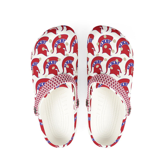 Spartan Red Logo Crocs