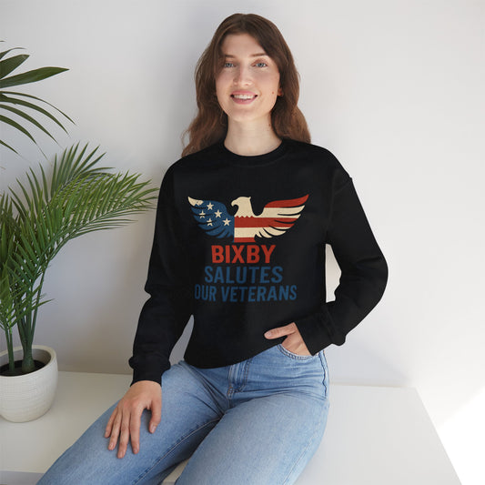 Bixby Spartans Salutes Our Veterans Sweatshirt