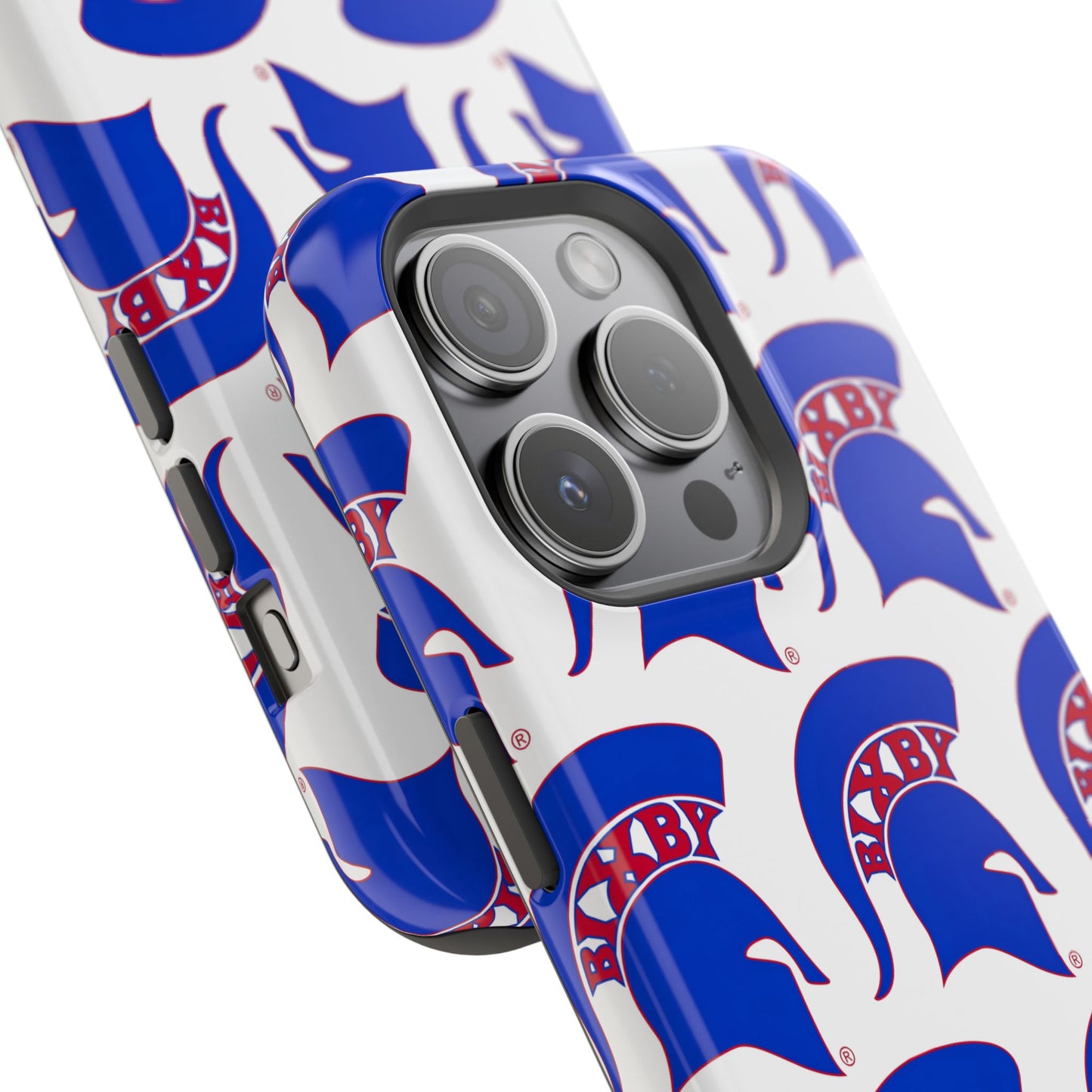 Bixby Spartan Blue Logo Impact Resistant iPhone Case