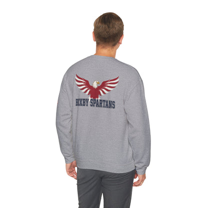 Bixby Spartan Patriotic Eagle with Spartan Logo and Sleeve Print