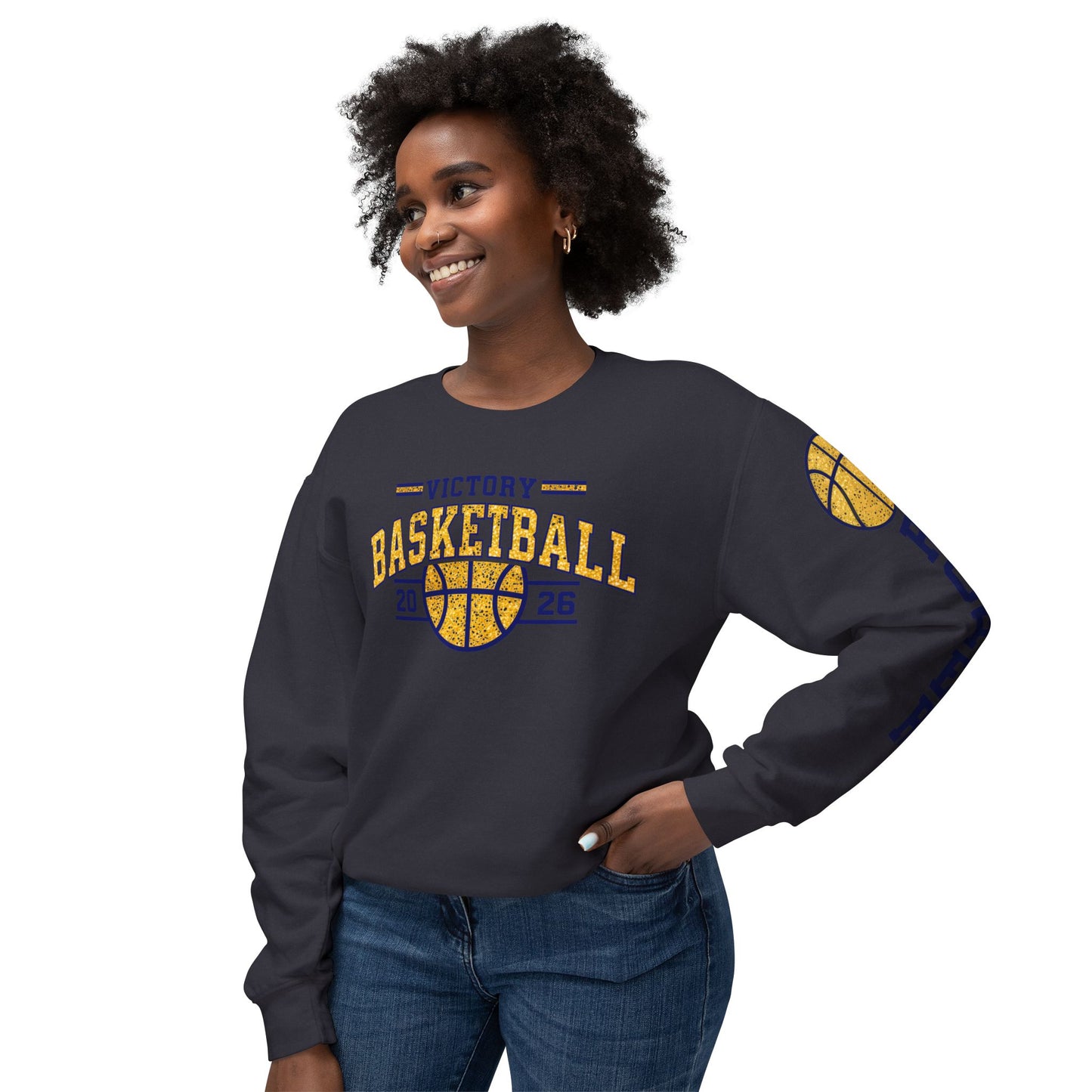Victory Basketball Crewneck Comfort Colors Sweatshirt