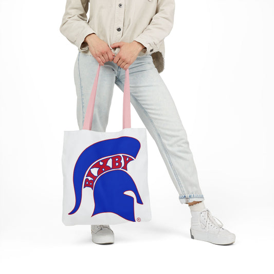 Spartan Blue Logo Canvas Tote Bag