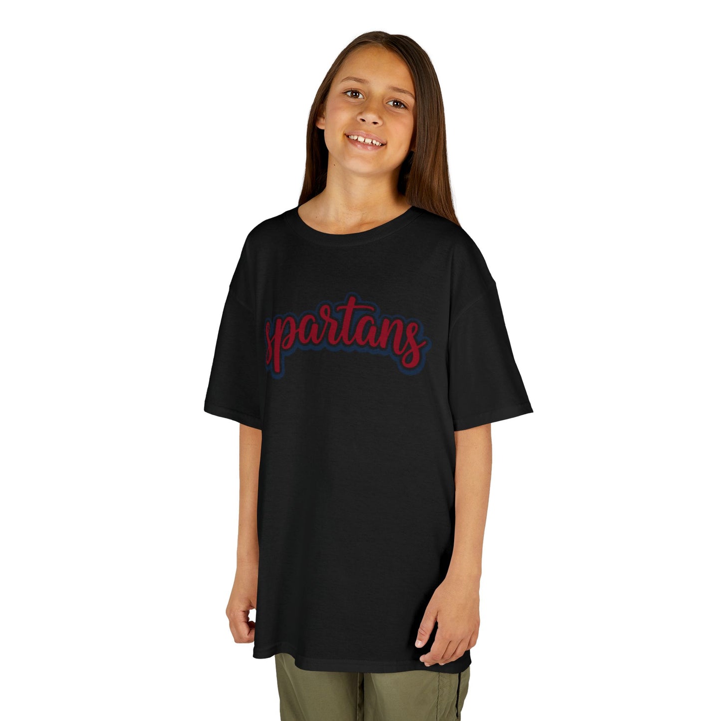 Spartans Retro Script Youth Gildan Shirt