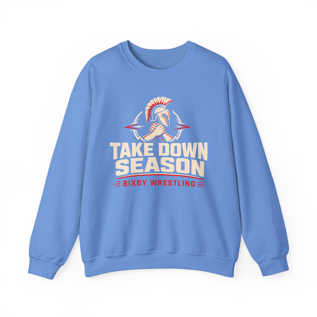 Bixby Spartans Take Down Season Wrestling - Bixby Wrestling Team Sweatshirt