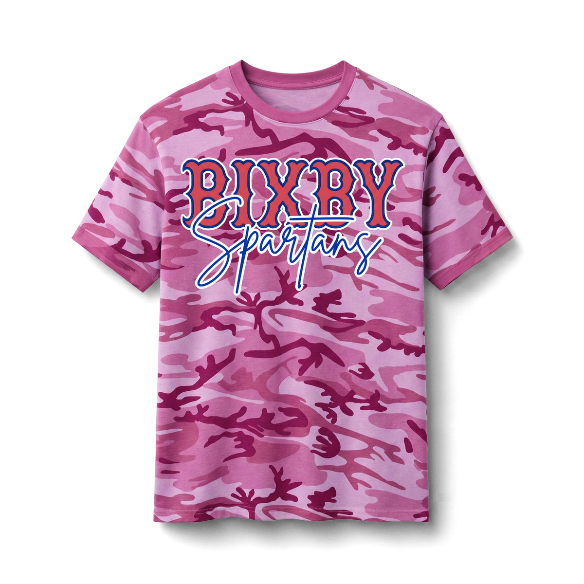 Bixby Spartans Camo - School Spirit Athletic Tee