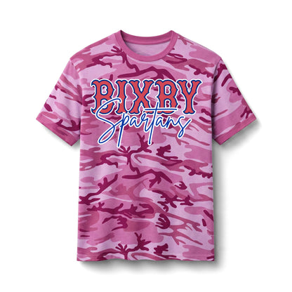 Bixby Spartans Camo - School Spirit Athletic Tee