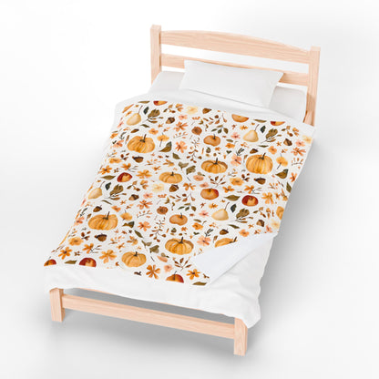 Autumn Vibes Velveteen Plush Blanket