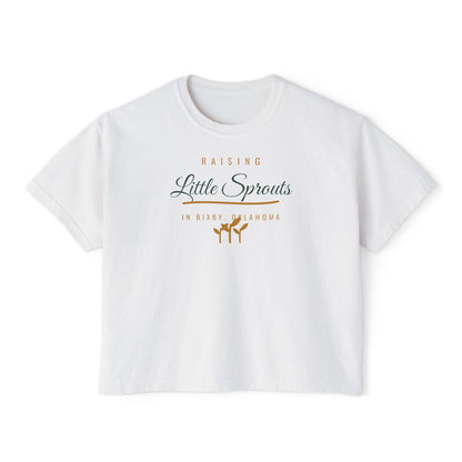 Raising Little Sprouts in Bixby Boxy Comfort Colors Tee