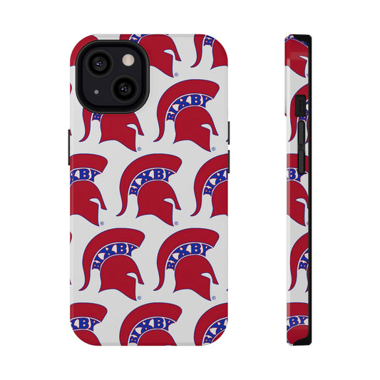 Bixby Spartan Red Logo Impact Resistant iPhone Case