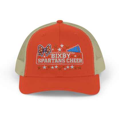 Bixby Spartans Cheer Embroidered Trucker Snapback