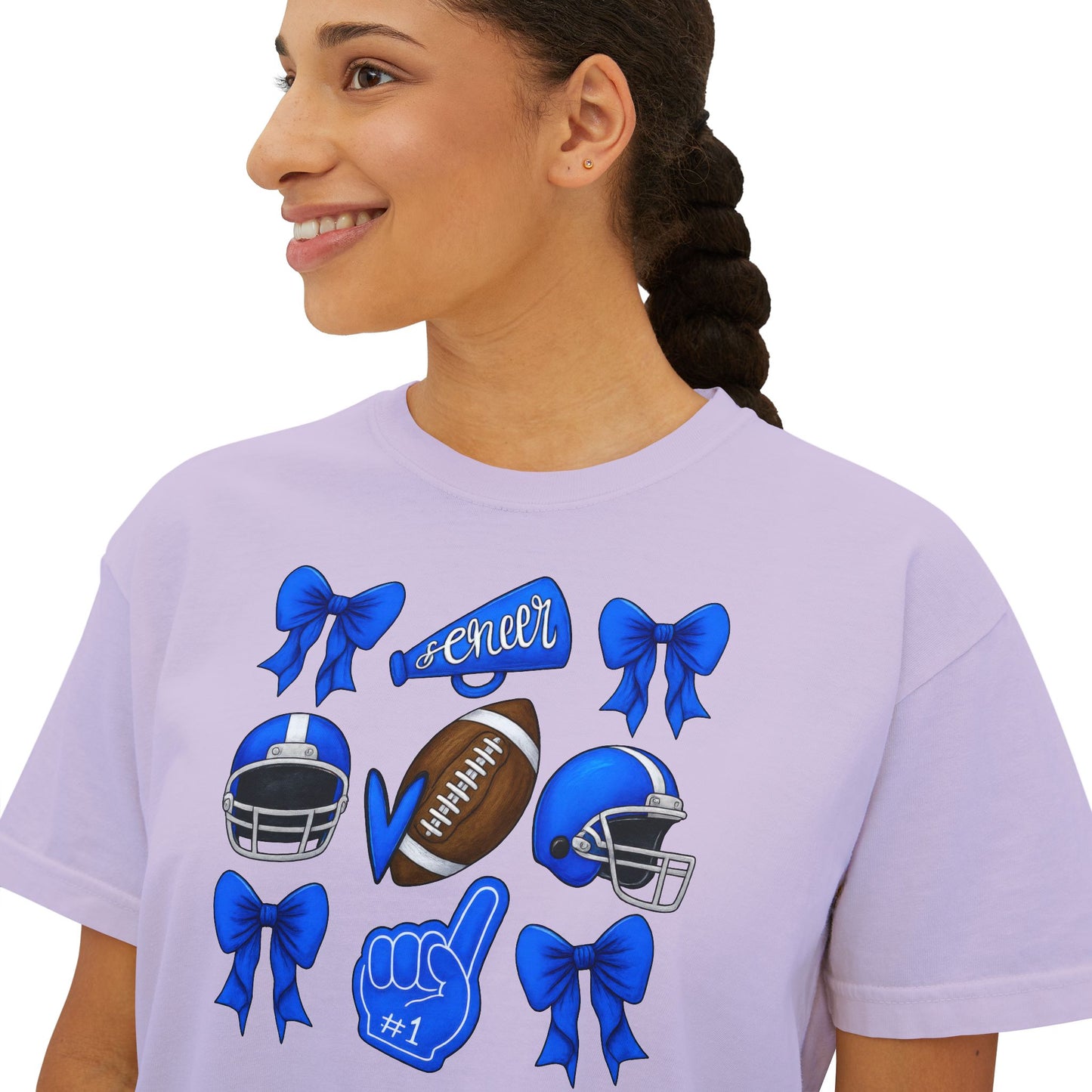Spartan Cheer & Football Comfort Colors Boxy Tee