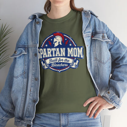 Spartan Mom T-Shirt - Built for the Bleacher, School Spirit Mom Tee