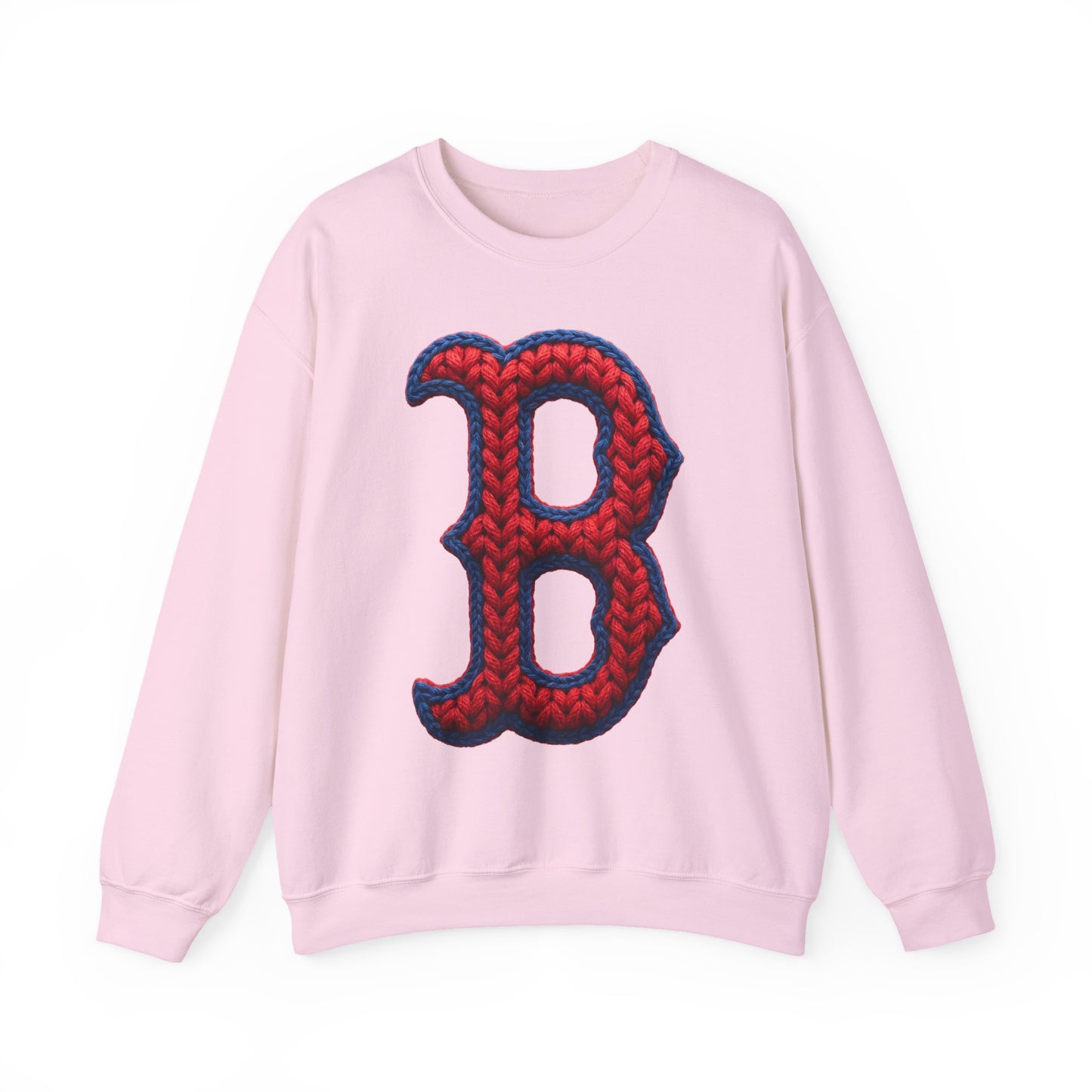 Spartan B Crewneck Knit-Print Gildan Sweatshirt