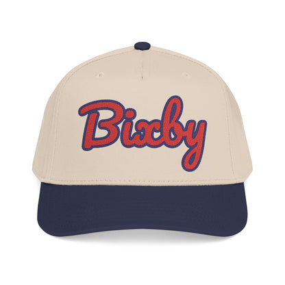Bixby Spartans Embroidered Structured Ball Cap, Red Script Bixby