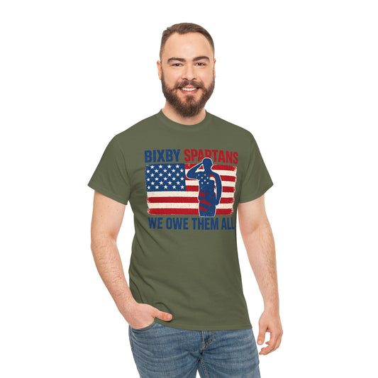 Spartans We Owe Them All Gildan Tee