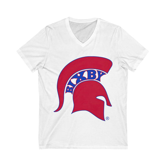 Spartan Red Logo Women's Bella + Canvas V-Neck