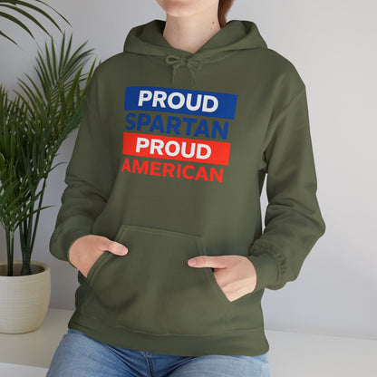 Proud Spartan Proud American Gildan Hoodie