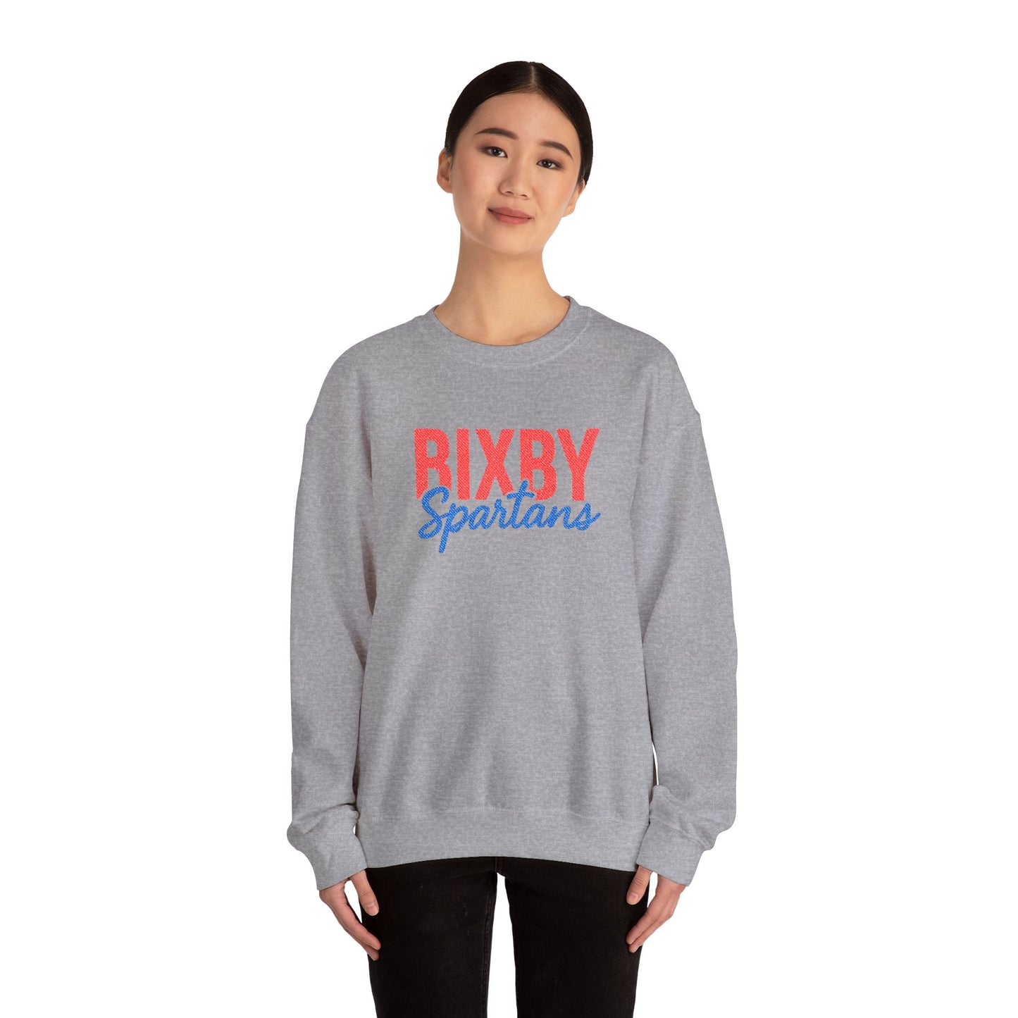 Bixby Spartans Embroidered Gildan Sweatshirt