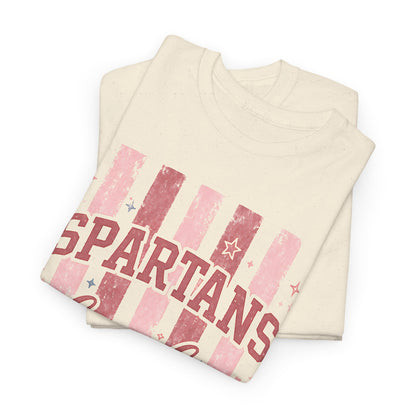 Spartans Bixby Pink Stripes T-Shirt
