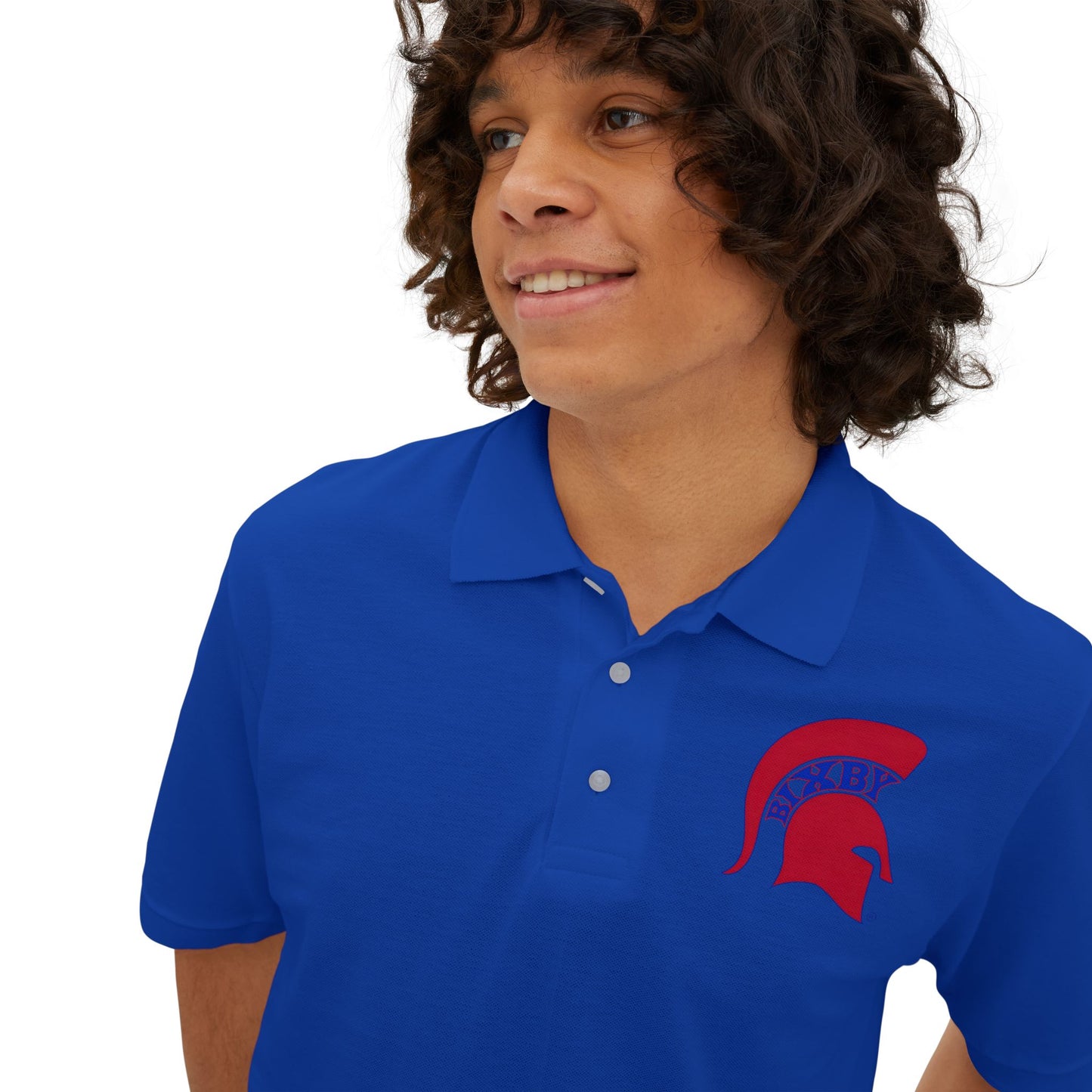 Spartan Red Logo Jerzees Polo