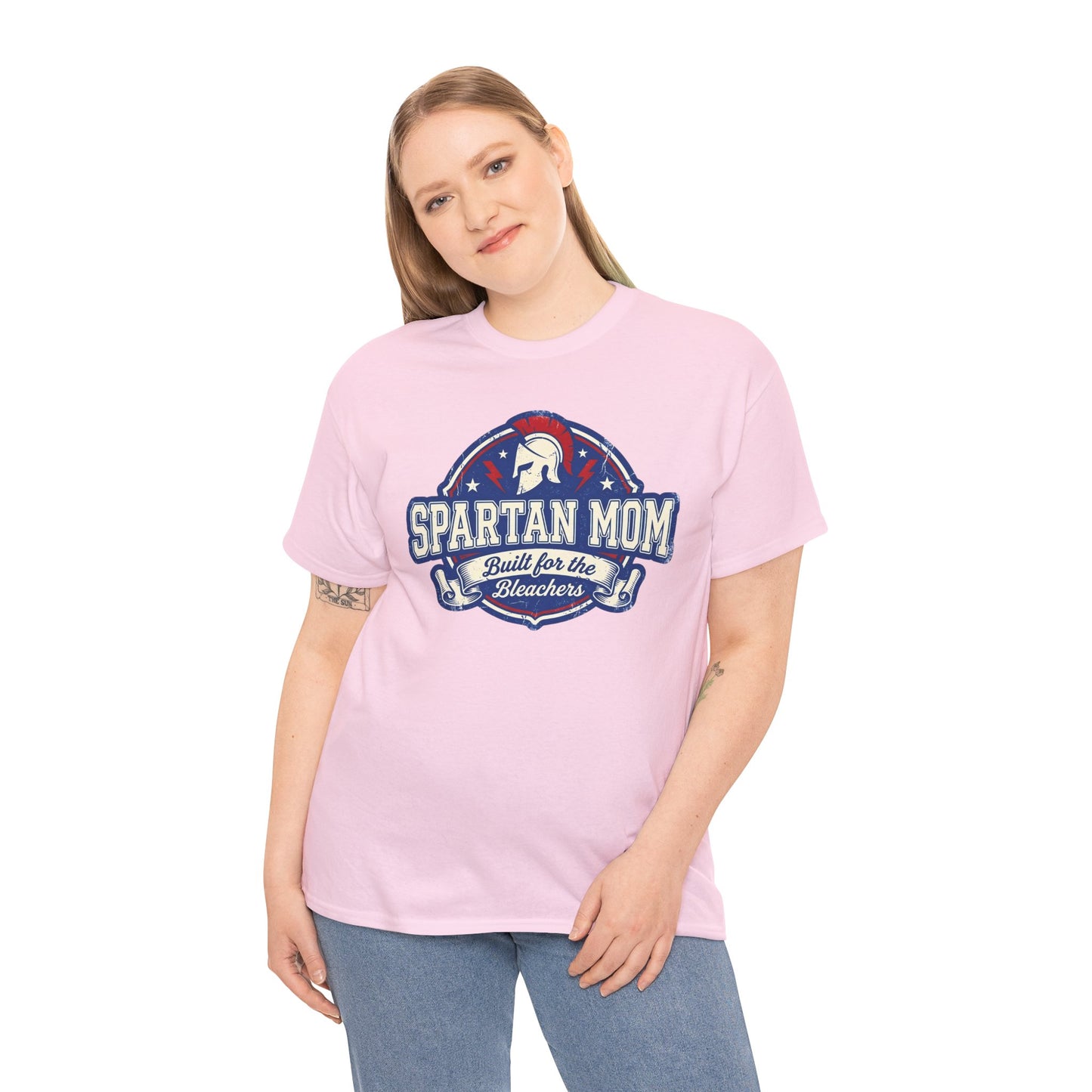 Spartan Mom T-Shirt - Built for the Bleacher, School Spirit Mom Tee