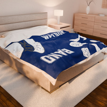 Pride of Bixby Band Velveteen Plush Blanket
