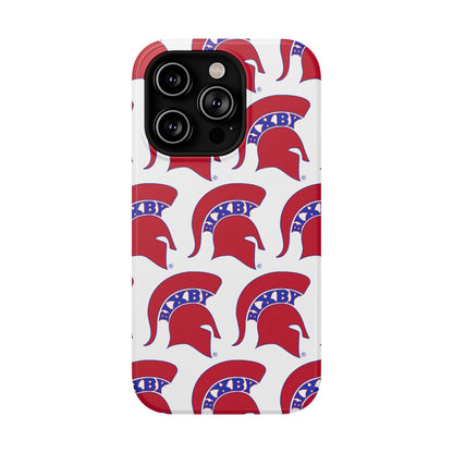 Bixby Spartan Red Logo Impact Resistant iPhone Case