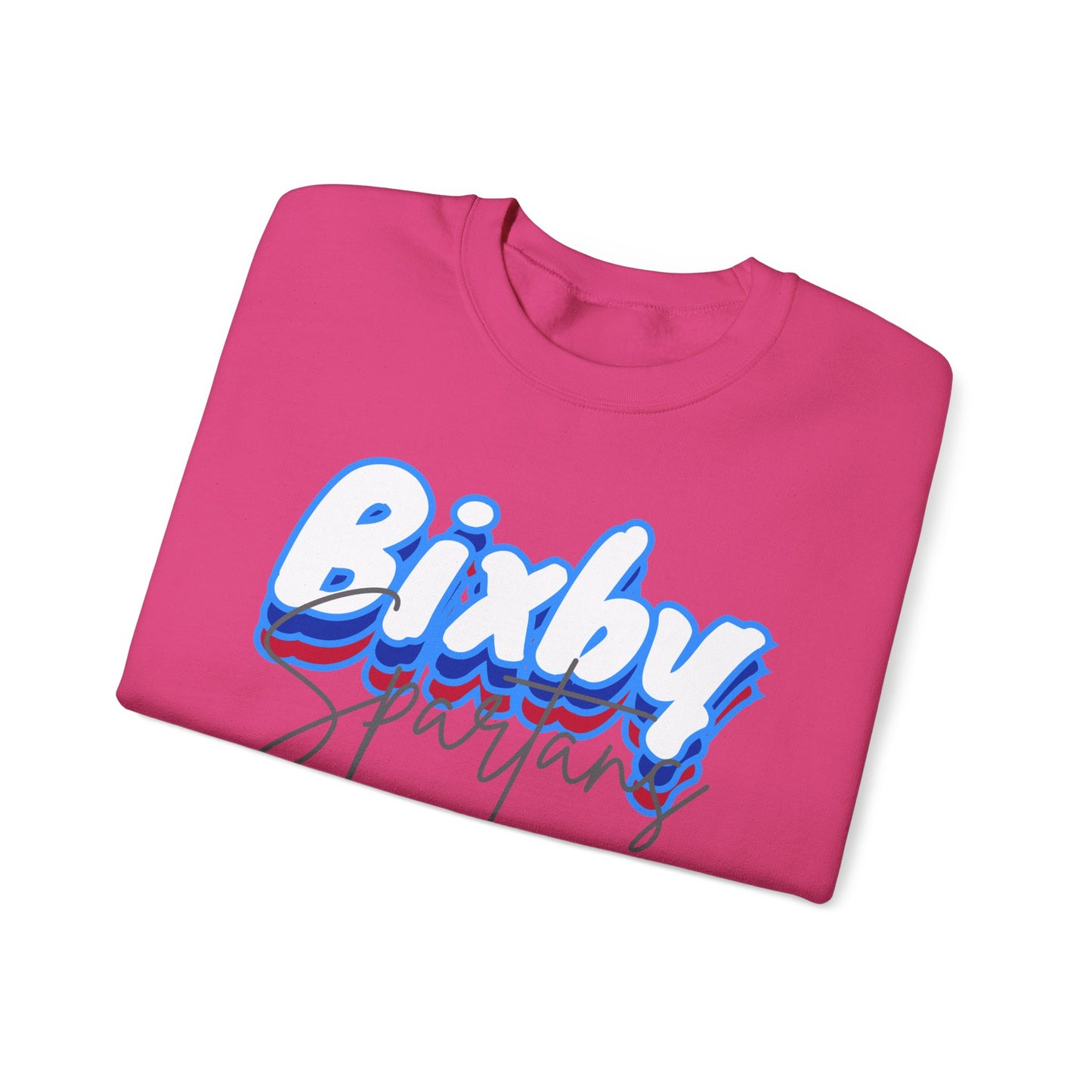 Bixby Spartan Script Logo Gildan Sweatshirt