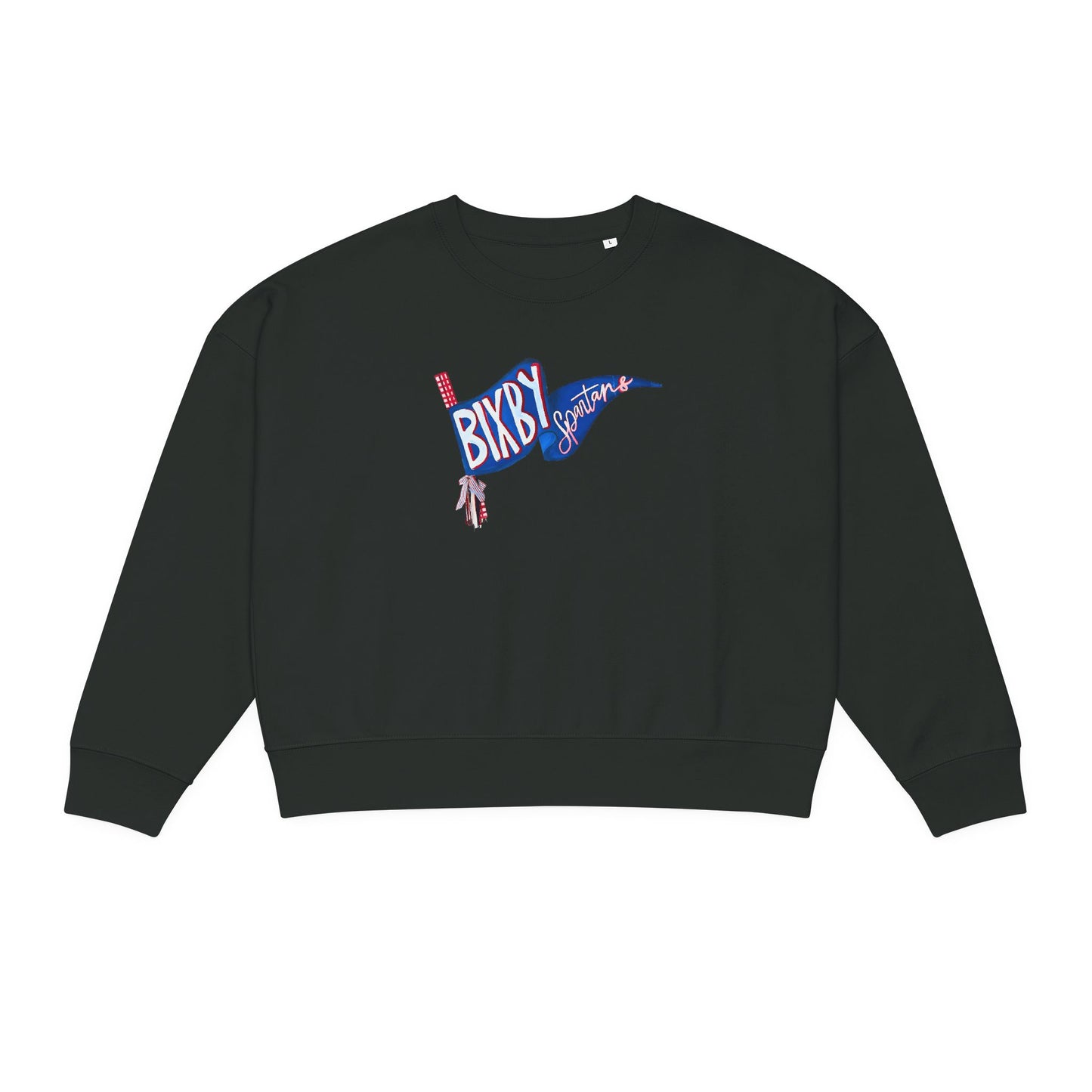 Bixby Spartan Flag Pendant Premium Stanley Stella Boxy Sweatshirt